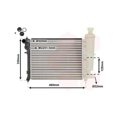 VAN WEZEL K&uuml;hler, Motork&uuml;hlung *** IR PLUS *** 40002012