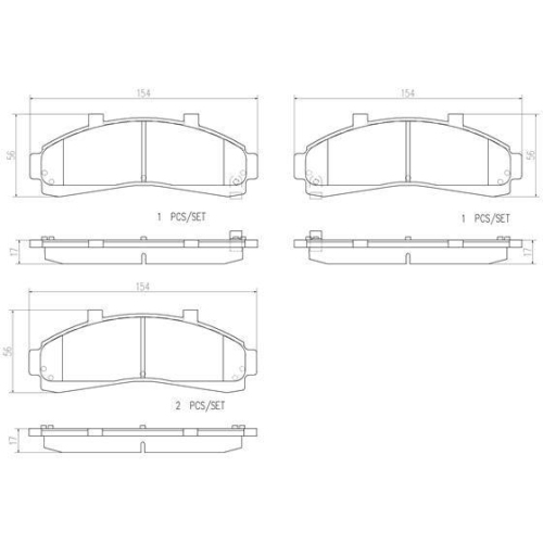 BREMBO Bremsbelagsatz, Scheibenbremse PRIME LINE P 24 041