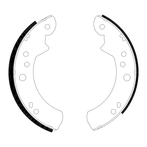 TEXTAR Bremsbackensatz 91037701