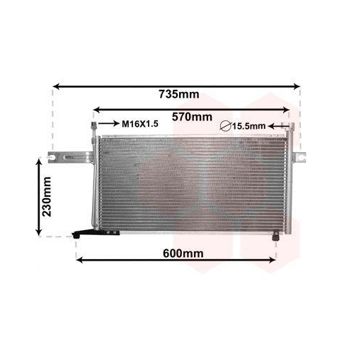 VAN WEZEL Kondensator, Klimaanlage 13005194