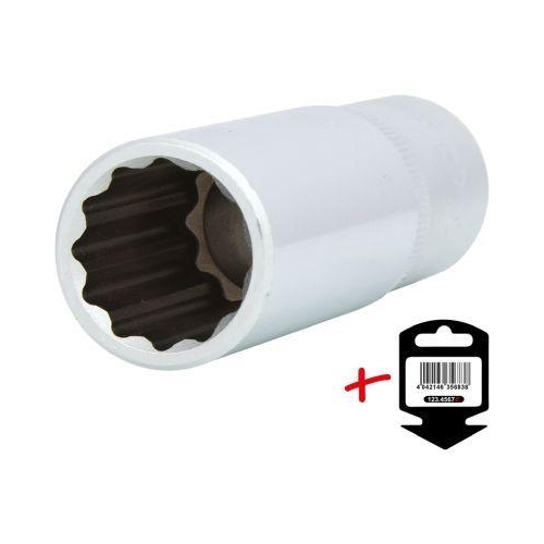 1/2 Zoll 12-kant-Stecknuss, lang, 17mm auf H&auml;nger KS TOOLS 917.1267-E