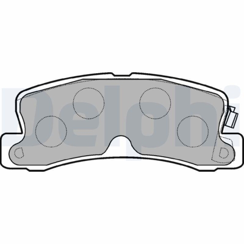 DELPHI Bremsbelagsatz, Scheibenbremse LP834
