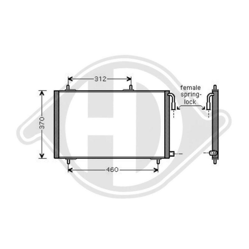 DIEDERICHS Kondensator, Klimaanlage DIEDERICHS Climate DCC1314