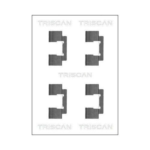 TRISCAN Zubeh&ouml;rsatz, Scheibenbremsbelag 8105 801001