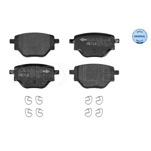 MEYLE Bremsbelagsatz, Scheibenbremse MEYLE-ORIGINAL: True to OE. 025 261 9518
