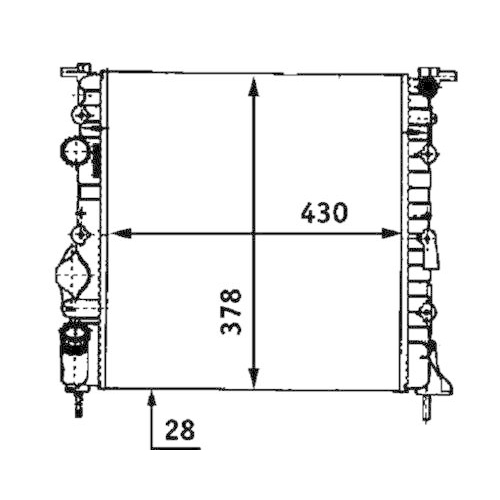 MAHLE K&uuml;hler, Motork&uuml;hlung BEHR CR 528 000S