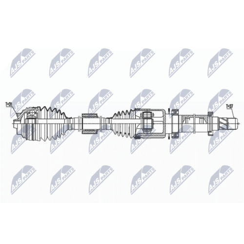 NTY Antriebswelle NPW-BM-171