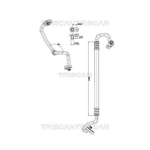 TRISCAN Hochdruck-/Niederdruckleitung, Klimaanlage 9010 43004