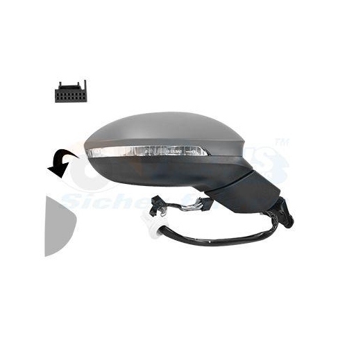 VAN WEZEL Au&szlig;enspiegel * HAGUS * 5711808