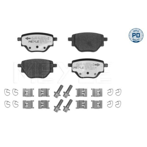 MEYLE Bremsbelagsatz, Scheibenbremse MEYLE-PD: Advanced performance and design. 025 261 9518/PD