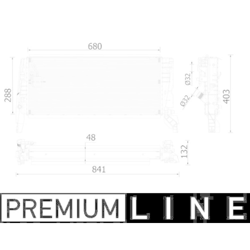 MAHLE Kühler, Motorkühlung BEHR *** PREMIUM LINE *** CR 2320 000P