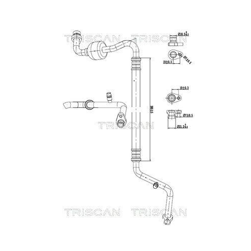 TRISCAN Hochdruck-/Niederdruckleitung, Klimaanlage 9010 14002