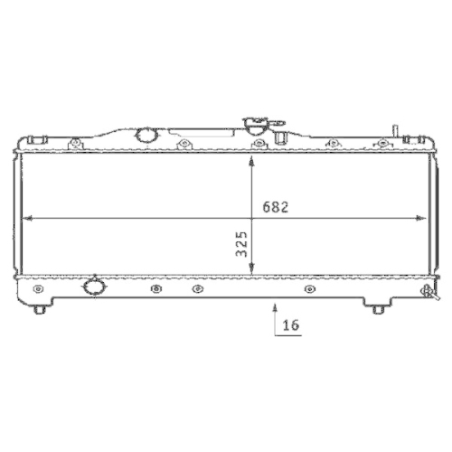 MAHLE Kühler, Motorkühlung BEHR CR 533 000S