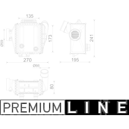 MAHLE Ladeluftkühler BEHR *** PREMIUM LINE *** CI 639 000P