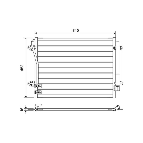 VALEO Kondensator, Klimaanlage 814039