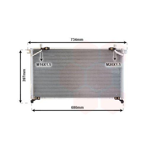VAN WEZEL Kondensator, Klimaanlage 13005213