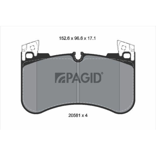 PAGID Bremsbelagsatz, Scheibenbremse T2790N