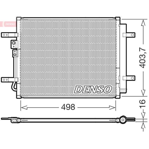 DENSO Kondensator, Klimaanlage DCN41025