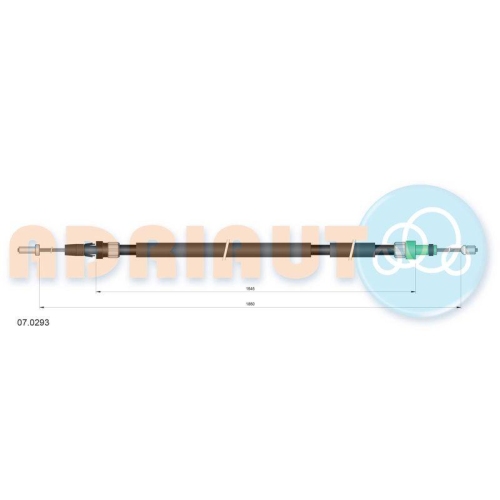 ADRIAUTO Seilzug, Feststellbremse 07.0293