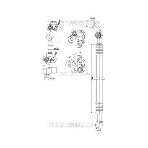 TRISCAN Hochdruck-/Niederdruckleitung, Klimaanlage 9010 11001