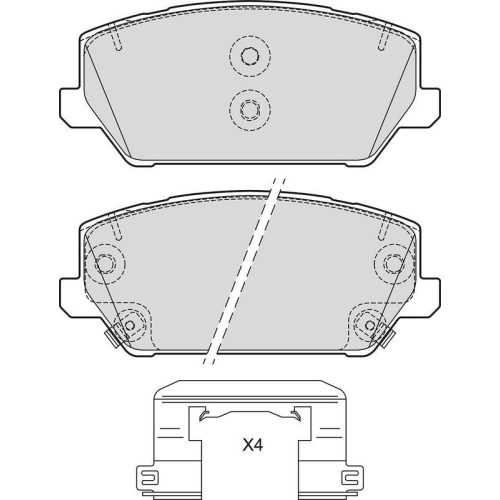 VALEO Bremsbelagsatz, Scheibenbremse 601769
