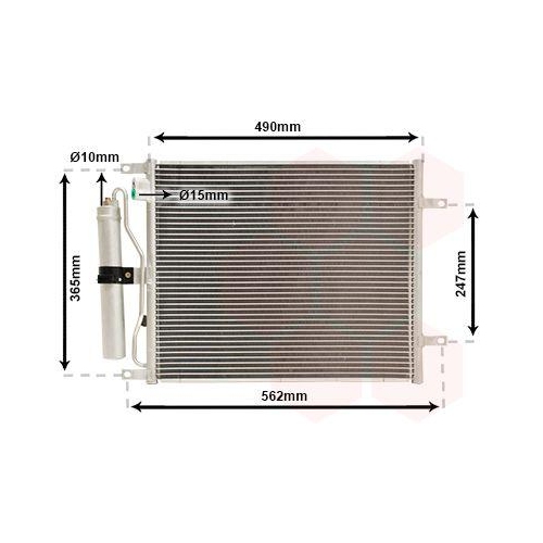 VAN WEZEL Kondensator, Klimaanlage 13005252