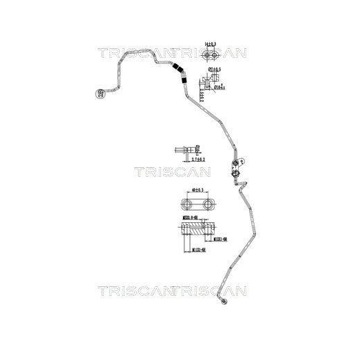 TRISCAN Hochdruck-/Niederdruckleitung, Klimaanlage 9010 13001