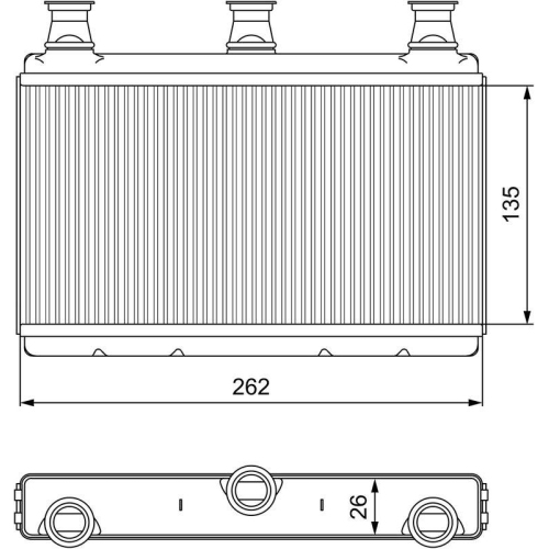 VALEO W&auml;rmetauscher, Innenraumheizung 811537