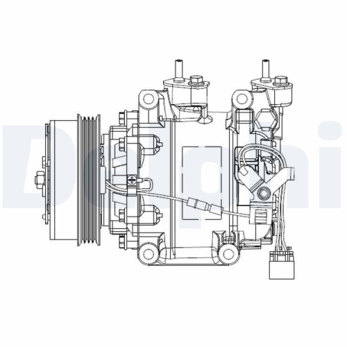 DELPHI Kompressor, Klimaanlage CS20515