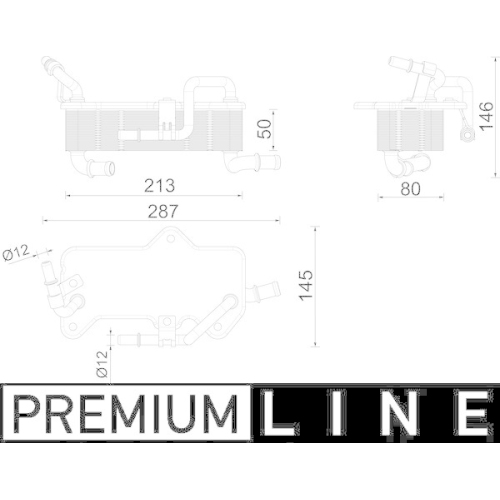 MAHLE Ölkühler, Automatikgetriebe BEHR *** PREMIUM LINE *** CLC 285 000P