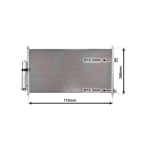VAN WEZEL Kondensator, Klimaanlage 13005263