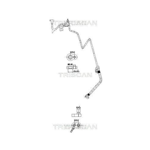 TRISCAN Hochdruck-/Niederdruckleitung, Klimaanlage 9010 14004