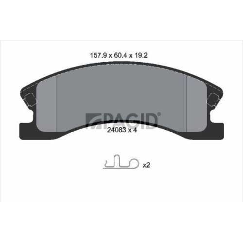 PAGID Bremsbelagsatz, Scheibenbremse T1470N