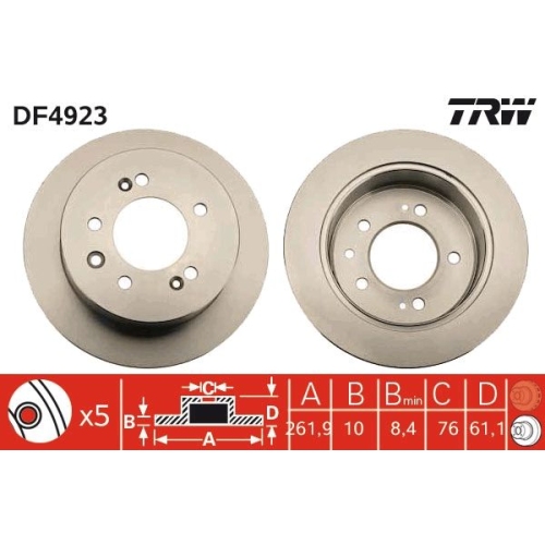 TRW Bremsscheibe DF4923