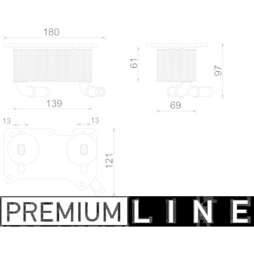 MAHLE Ölkühler, Motoröl BEHR *** PREMIUM LINE *** CLC 294 000P