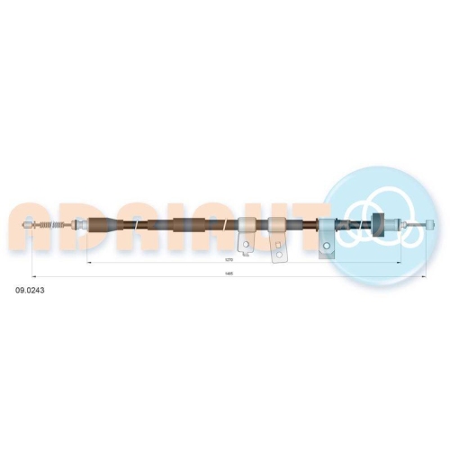 ADRIAUTO Seilzug, Feststellbremse 09.0243