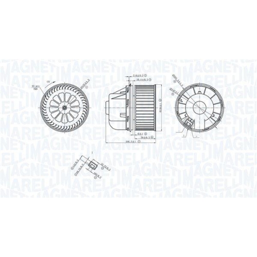 MAGNETI MARELLI Innenraumgebl&auml;se 069412729010