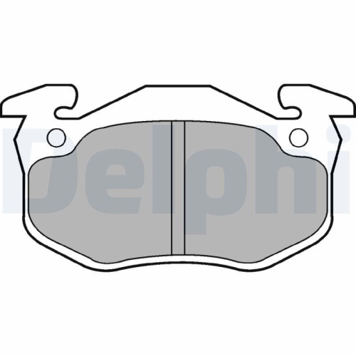 DELPHI Bremsbelagsatz, Scheibenbremse LP852