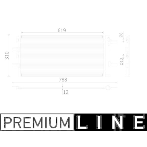 MAHLE Kondensator, Klimaanlage BEHR *** PREMIUM LINE *** AC 892 000P