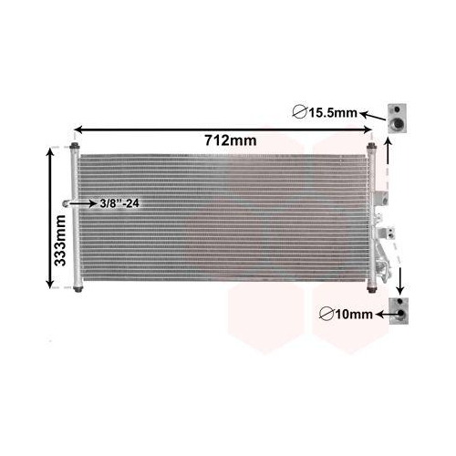 VAN WEZEL Kondensator, Klimaanlage 13005277