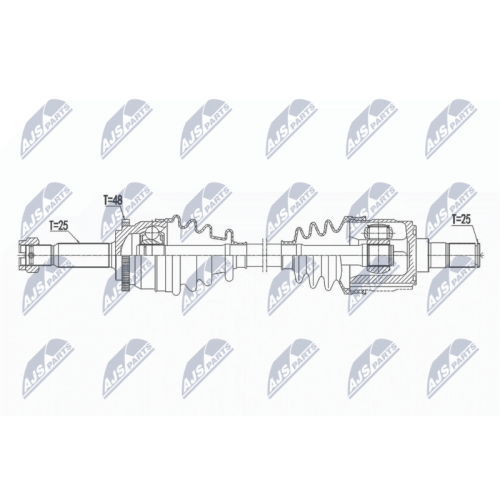 NTY Antriebswelle NPW-HY-549