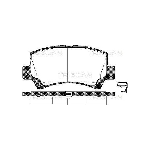 TRISCAN Bremsbelagsatz, Scheibenbremse 8110 69006