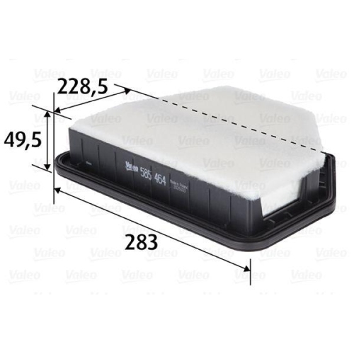 VALEO Luftfilter 585464