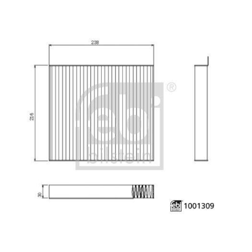 FEBI BILSTEIN Filter, Innenraumluft 1001309
