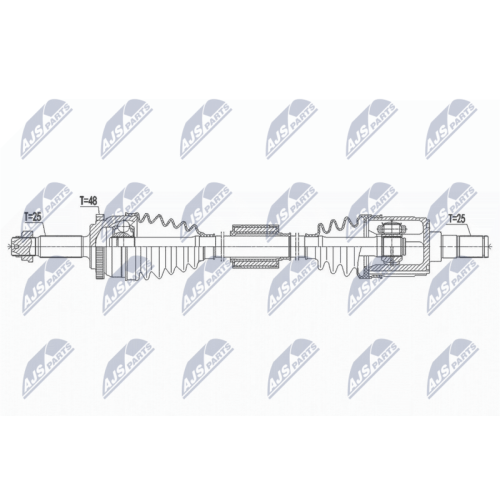 NTY Antriebswelle NPW-HY-553