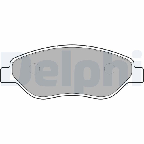 DELPHI Bremsbelagsatz, Scheibenbremse LP2010