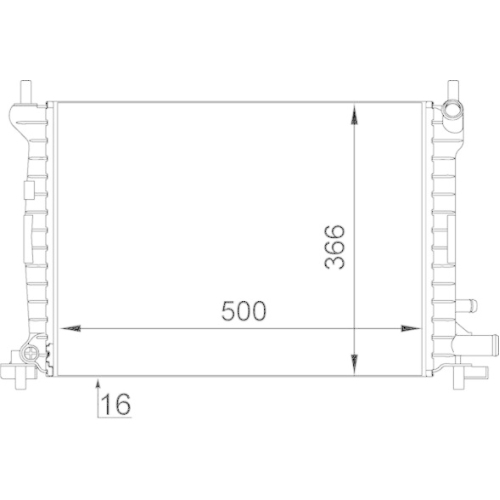 MAHLE K&uuml;hler, Motork&uuml;hlung BEHR CR 375 000S