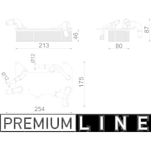 MAHLE Ölkühler, Automatikgetriebe BEHR *** PREMIUM LINE *** CLC 287 000P