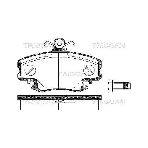 TRISCAN Bremsbelagsatz, Scheibenbremse 8110 25010