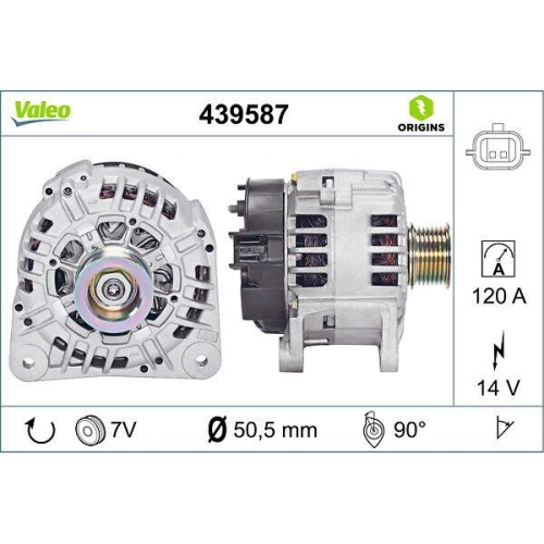 VALEO Generator VALEO ORIGINS - NEW O.E. TECHNOLOGIE 439587